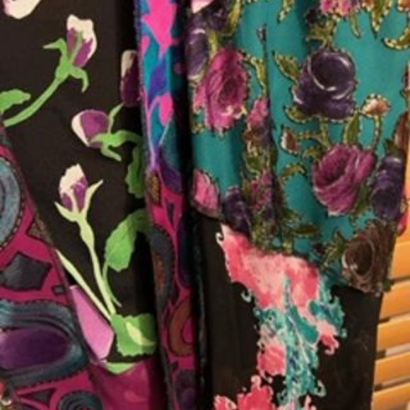 Multicolor Floral Print Sterling Kimono Wrap - Picture 4 of 5
